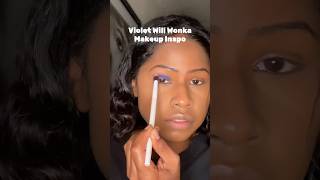 Violet Willy wonka Halloween makeup inspo 💜 willywonkatiktok violetmakeup purplemakeuplook [upl. by Chadd]