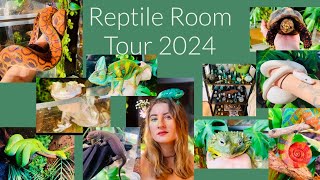 Reptile Room Tour 2024 [upl. by Mehala]