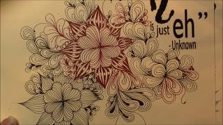 Whats In a Name Tangle Pattern Lesson  208 [upl. by Basilius486]