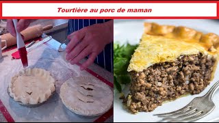 Tourtière traditionnelle québécoise de maman [upl. by Novehs]