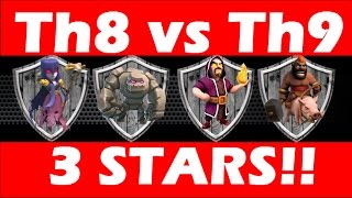 Clash Of Clans  Th8 vs Th9 For 3 Stars  Dragon And Balloons In CC [upl. by Werbel812]