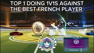 Top 1 Doing 1v1s Against The Best French Player  Rocket League Sideswipe [upl. by Karas]