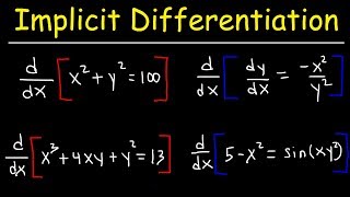 Implicit Differentiation [upl. by Ivie]