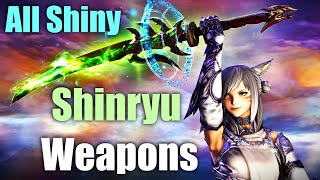 All Ephemeral Shinryu Weapons  Showcase in 4kUHD [upl. by Sausa]