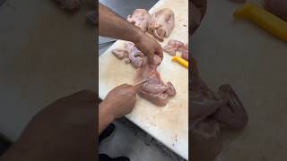 how to debone chicken butcher food chicken shortvideo shorts short reels الطرق [upl. by Rochell]