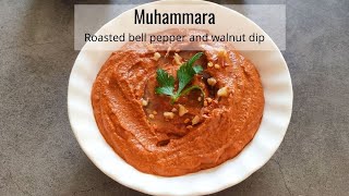 MuhammaraRoasted red bell pepper and walnut dip from Middle East [upl. by Gnoy969]