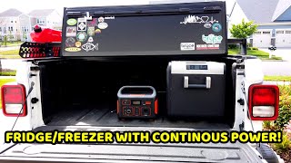 Dometic CFX FridgeFreezer in Our Jeep Gladiator  Continuous Power [upl. by Ardeha]