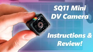 SQ11 Mini DV Camera Setup Review Instructions and Sample Footage [upl. by Ayekam]