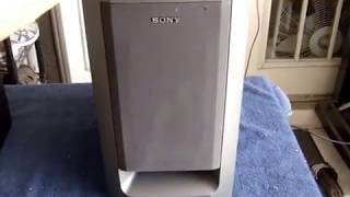 SONY Subwoofer  Super acoustically loaded woofer speaker SOUND music [upl. by Anelahs428]