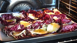 Radicchio Rosso Gratinato Come Farlo Saporito in 5 Minuti  Gratinated Red Radish in 5 Minutes [upl. by Doubler]