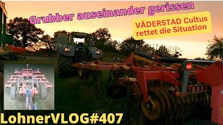 LohnerVLOG407 VÄDERSTAD Cultus ersetzt den Lemken Thorit 8 I Maisstoppel mulchen mit Fendt Xylon [upl. by Love]