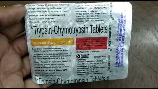 Chymoral Forte Tablet  Trypsin Chymotrypsin Tablet  Chymoral Forte Tablet uses Review Hindi [upl. by Trill170]