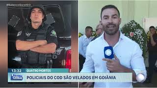 QUATRO MORTES POLICIAIS DO COD SÃO VELADOS EM GOIÂNIA [upl. by Nazay]