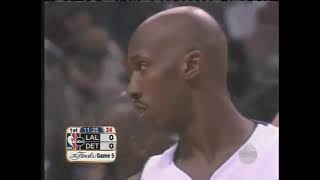 2004 NBA Finals  Game 5  Lakers at Pistons [upl. by Abelard]