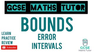 Bounds  Error Intervals Higher amp Foundation  GCSE Maths Tutor [upl. by Irtemed]