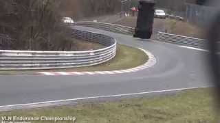 VLN Nürburgring Nordschleife horror Crash Jann Mardenborough 28032015 [upl. by Anoli694]