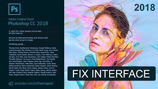 Fix the interface in Photoshop CC 2018 on HiDPi Windows Displays [upl. by Adirf]