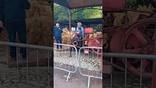 Start Up a Massey Harris 701 Self Powered Diesel Baler [upl. by Ilrak519]