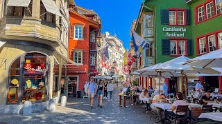 Zurich 4K  A Stunning Walking Tour Through Switzerlands Largest City  Old Town  Travel Vlog [upl. by Kizzee509]