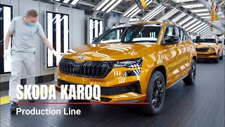 SKODA KAROQ Production Line  Car Factory [upl. by Attesoj]