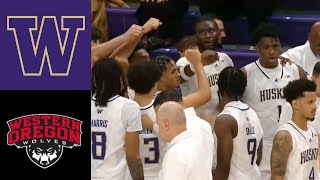 Washington vs Western Oregon  2024 Mens College Basketball Oct 29 2024 [upl. by Lamak]