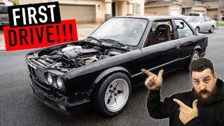 FINALLY DRIVING THE E30 BEAMS SWAP ITS LOUD [upl. by Courtund]