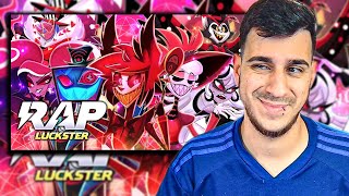 REACCIONANDO a Overlords Rap  MACRO RAP  Hazbin Hotel Rap  Lucksterr ft Varios Artistas [upl. by Niel]