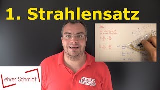 1 Strahlensatz  erster Strahlensatz  Streckenverhältnis  Mathematik  Lehrerschmidt [upl. by Hightower]