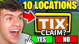 How To FIND ALL 10 TIX LOCATIONS In LIVETOPIA ROBLOX THE CLASSIC EVENT [upl. by Selena]