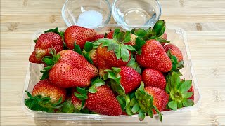 Como desinfectar sus fresas sin gastar dinero USANDO ESTOS INGREDIENTES Verán que sucias están [upl. by Anilecram]