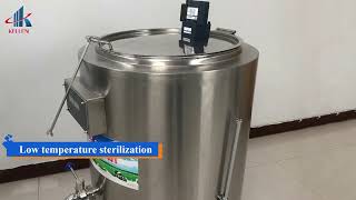 Factory price for sale Mini Dairy Milk Pasteurizer Pasteurization Machine [upl. by Airdnaz]