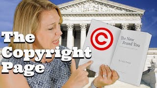 Self Publishing Basics for the Copyright Page [upl. by Cutlerr]