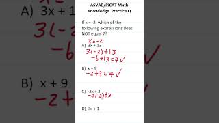 Evaluating Expressions ASVABPiCAT Math Knowledge Practice Test Q acetheasvab w grammarhero [upl. by Dalenna]