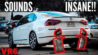 PASSAT GT MUFFLER DELETE [upl. by Guilbert226]