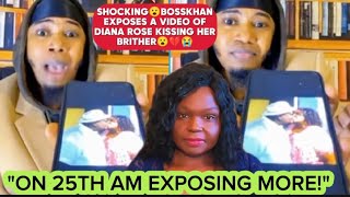 SHOCKING😮BOSSKHAN EXPOSES A VIDEO OF DIANA ROSE KISSING HER BROTHER amp PROMISES MORE ON 25TH😮💔😭 [upl. by Elleved]