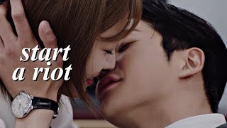 Hong Jo and Shin yu  Start a riot Destined with you [upl. by Anyrb937]