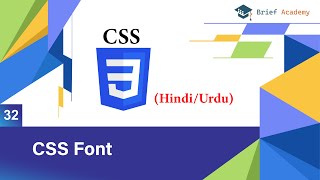 Css Font Tutorial in HindiUrdu [upl. by Pfosi848]