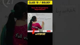 CLASS 10  BIOLOGY  How Do Organisms Reproduce  60 seconds shot [upl. by Nottage539]