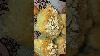 Basbousa Coconut Recipe  Semolina Cake Recipe  Suji Ka Cake Easy Recipe ytshorts cakerecipe [upl. by Ikairik]