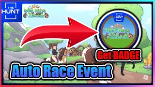 EVENT THE HUNT FIRST EDITION BADGE in Wild Horse Islands Script  Auto Race Event [upl. by Danais]