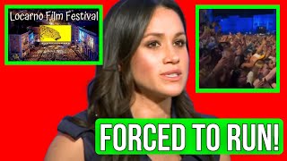 Meghan Mercilessly Booed Forced to Flee Stage at 2024 Locarno Film Festival [upl. by Rue]