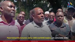 Pwani University begin their national strike led by KUSU and UASU Secretary Generals [upl. by Chane]