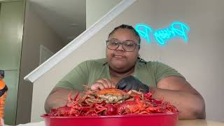 CRAWFISH MUKBANG AGAIN [upl. by Letsyrk]