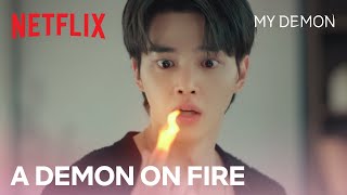 Song Kang is burning up literally  My Demon Ep 3  Netflix ENG SUB [upl. by Leola]