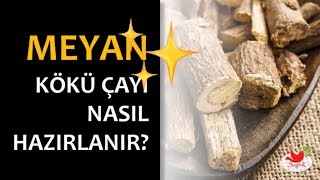 MEYAN KÖKÜ ÇAYI NASIL HAZIRLANIR [upl. by Arianie940]