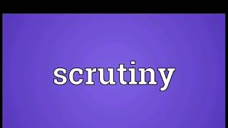 ALL ABOUT SCRUTINY IS SCRUTINY REALLY BENEFICIAL FOR STUDENTSHERE IS THE ANSWER [upl. by Aytak266]