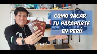 COMO SACAR TU PASAPORTE EN PERÚ  PASAPORTE BIOMETRICO  PASAPORTE ELECTRONICO  PASAPORTE PERÚ [upl. by Gavrila502]