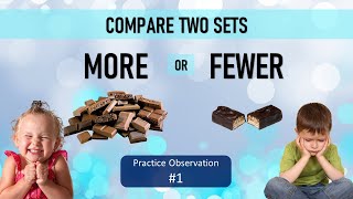 More or Fewer  Comparison Set 1  Kindergarten Math  Improve Observation [upl. by Valleau]