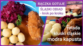 Rączka gotuje rolada wołowa kluski śląskie i modra kapusta [upl. by Ariahs3]