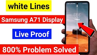 👹samsung a71 white line on screen 😡 samsung a71 white line on screen solution  samsung A71  2024 [upl. by Seldun]